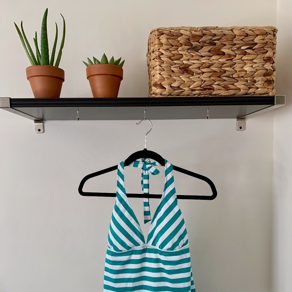 Striped Tankini Swimsuit Top